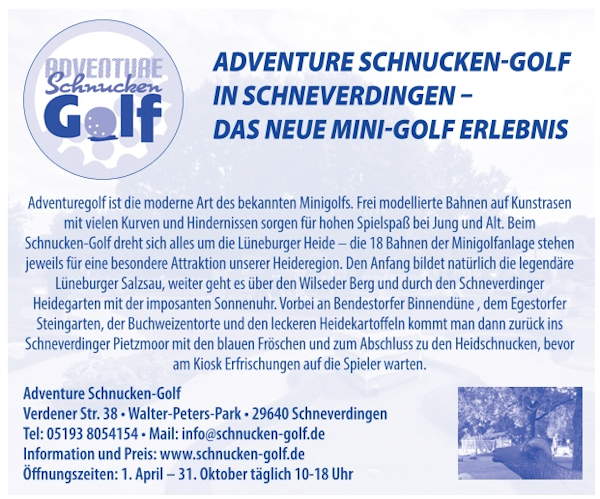 Adventure Schnuckengolf Schneverdingen Adventure Schnuckengolf Schneverdingen