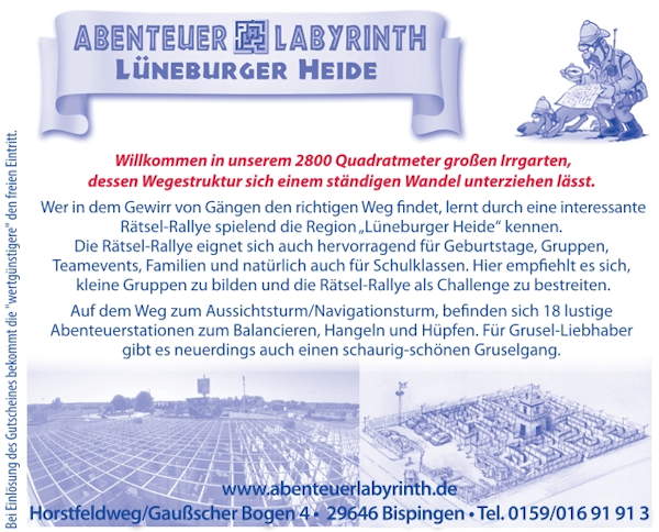 Abenteuerlabyrinth Bispingen Abenteuerlabyrinth Bispingen