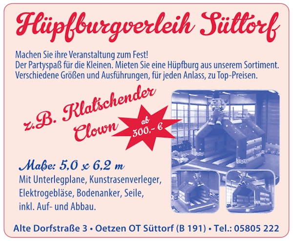 Hüpfburgverleih Süttorf Hüpfburgverleih Süttorf