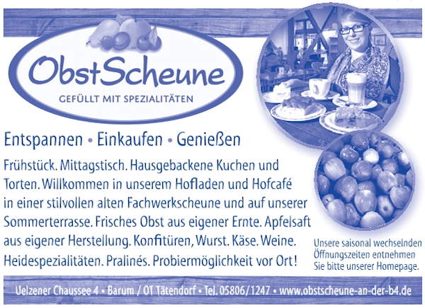 Hofcafé in der Obstscheune